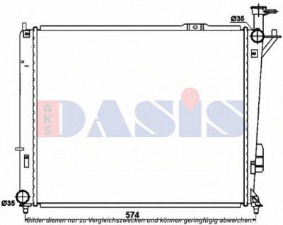 AKS DASIS 560092n -  Радиатор, охлаждение двигателя